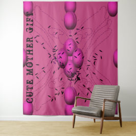 Tapiz DECOR_Room_CUTE MOTHER GIFT_DARKPINK_RMDESIGNFLO55