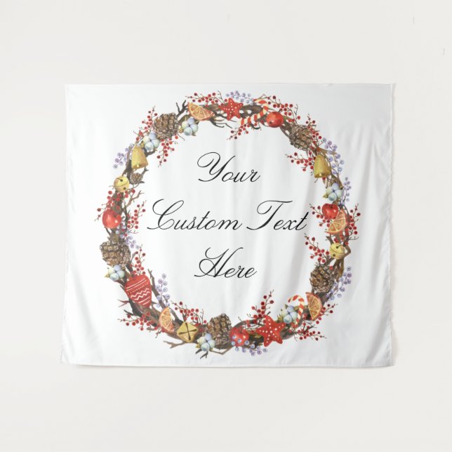 Tapiz Decoración de la cabina fotográfica, Boda de Navid (Anverso (horizontal))