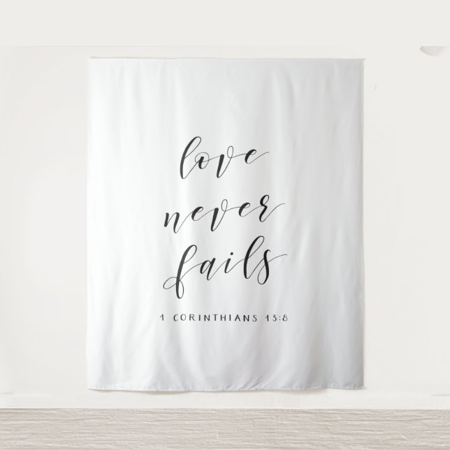 Tapiz Decoración de la iglesia cristiana Boda (Anverso)