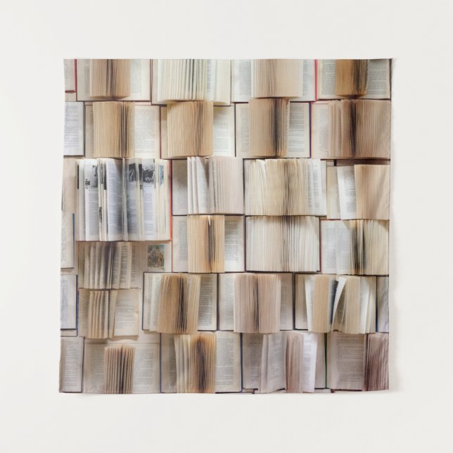 Tapiz Decoración de libros de pared (Anverso)