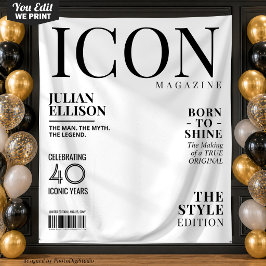 Tapiz Decoración de pancarta de revista de moda personal