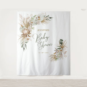 Tapiz Decoración de telón de fondo para ducha de bebé bo