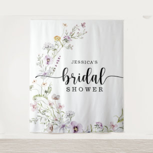 Tapiz Decoración de telón de fondo para ducha de novia c