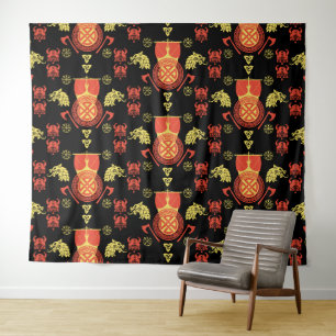 Tapiz Decoración del hogar escandinavo Viking Norsemen