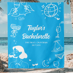 Tapiz Decoración personalizada para fiesta de soltera en