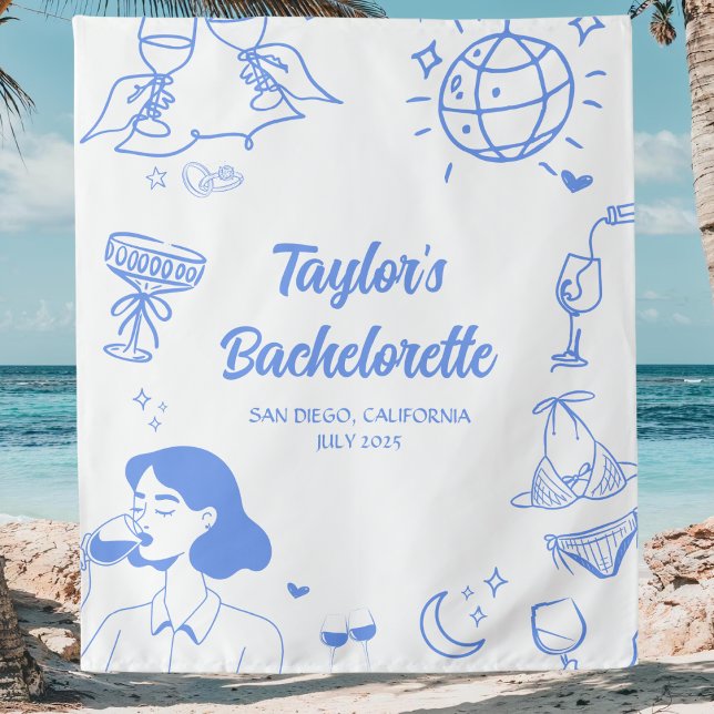 Tapiz Decoración personalizada para fiesta de soltera en (Subido por el creador)