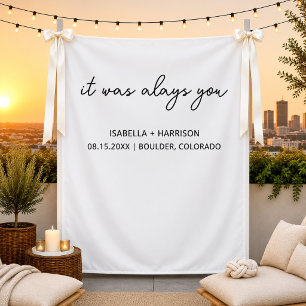 Tapiz Decoración personalizada para recepción de boda 'S