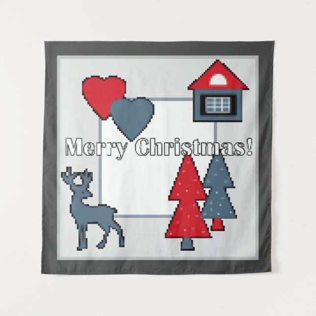 Tapiz Decoraciones navideñas (Anverso)