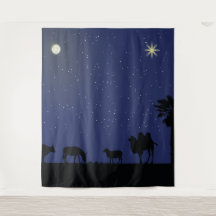 decorado de telón de fondo de Belén o obra de Navi