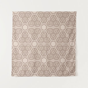 Tapiz decorative geometric seamless pattern. illustratio