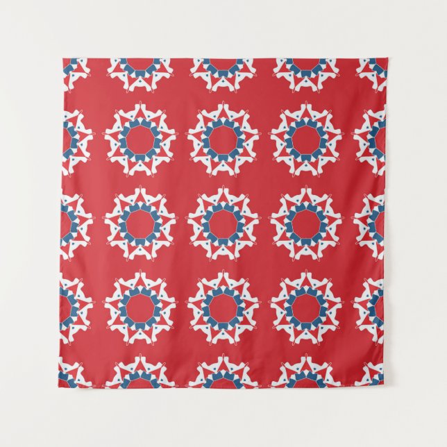 Tapiz Decorative seamless pattern. Abstract texture desi (Anverso)