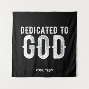 TAPIZ DEDICADO A DIOS FRÍO PERSONALIZABLE BLANCO