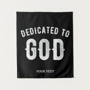 TAPIZ DEDICADO A DIOS TEXTO BLANCO FRÍO PERSONALIZABLE