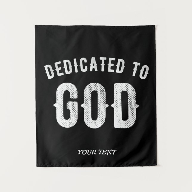 TAPIZ DEDICADO A DIOS TEXTO BLANCO FRÍO PERSONALIZABLE (Anverso)