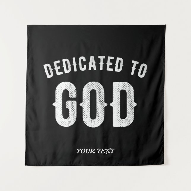 TAPIZ DEDICADO A DIOS TEXTO BLANCO FRÍO PERSONALIZABLE (Anverso)