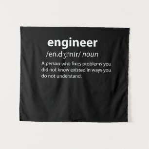 Tapiz Definición de diccionario divertida de ingeniero