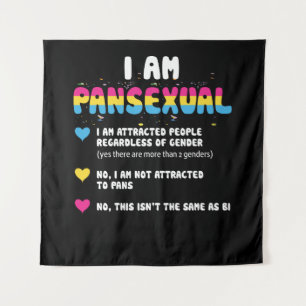 Tapiz Definición pansexual - Gracioso orgullo gay LGBT