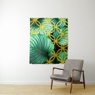 Tapiz Deja Ilustracion moderno geométrico tropical