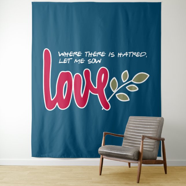 Tapiz Dejen que sembren el amor (In situ)