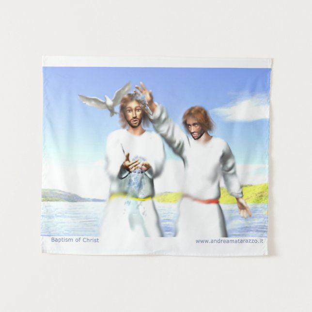 Tapiz del Bautismo de Cristo (Anverso (horizontal))