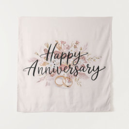 Tapiz del Feliz Aniversario Boda