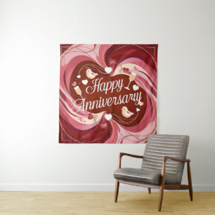 Tapiz del Feliz Aniversario Boda