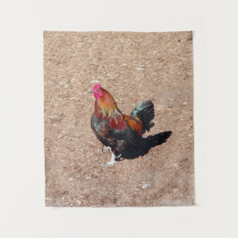 Tapiz del gallo Cockerel dorado