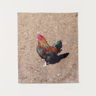Tapiz del gallo Cockerel dorado