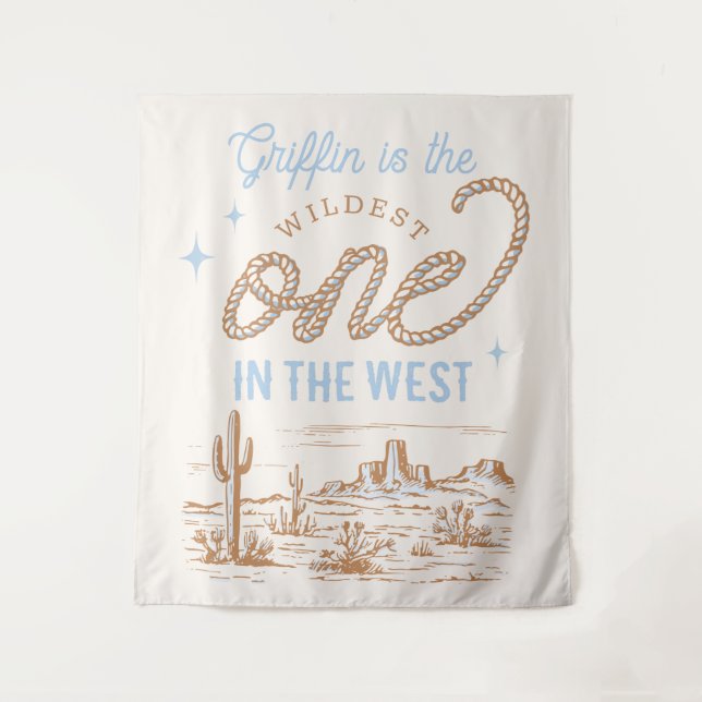 Tapiz del primer cumpleaños de Cowboy (Anverso)