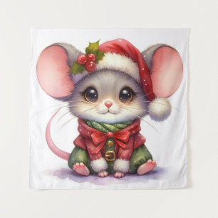Tapiz del ratón navidades