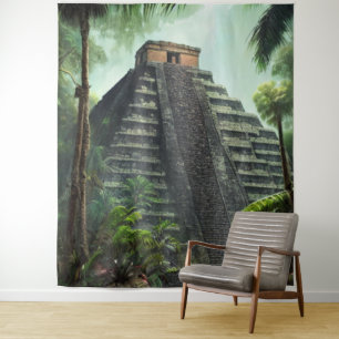 Tapiz del templo maya