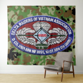 TAPIZ DELTA RAIDERS DE LA ASOCIACIÓN DE VIETNAM