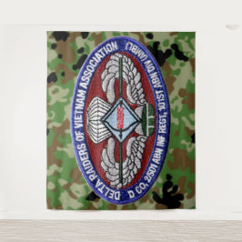 TAPIZ DELTA RAIDERS DE LA ASOCIACIÓN DE VIETNAM