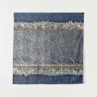 Denim Blue Jeans: Parche doble Casual