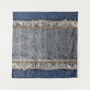 Tapiz Denim Blue Jeans: Parche doble Casual