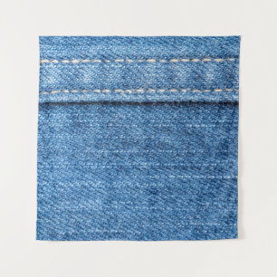 Tapiz Denim Blue: Textura clásica de jeans.
