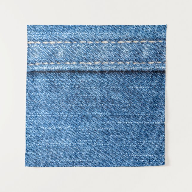 Tapiz Denim Blue: Textura clásica de jeans. (Anverso)