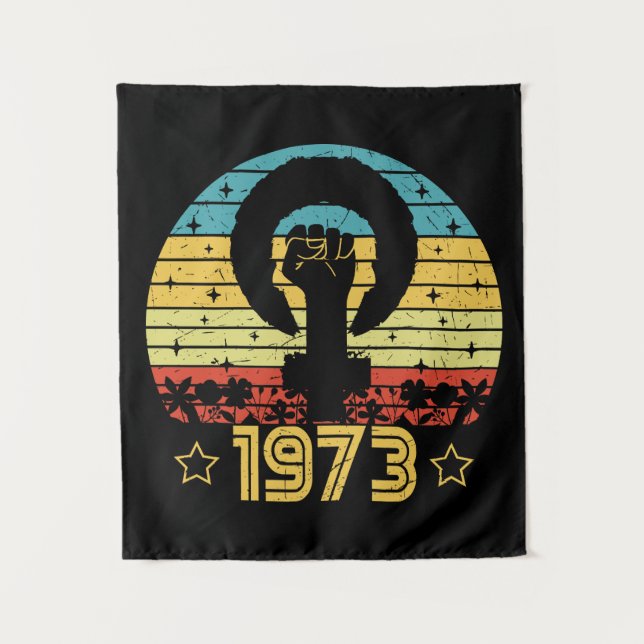 Tapiz Derechos Feministas Roe V Wade 1973 (Anverso)