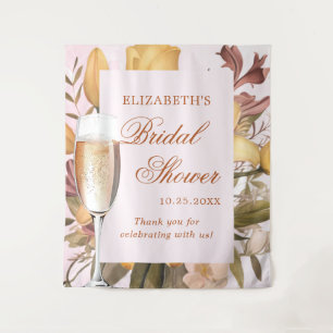 Tapiz Desayuno Brunch Floral Y Espumoso Baby Shower Nupc