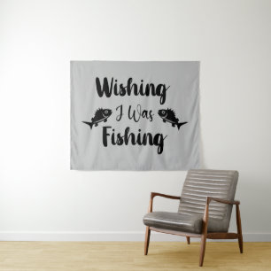 Tapiz Deseando que estuviera pescando una cita divertida