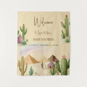 Tapiz Desert Oh Cactus Boy Boho Arch Baby Shower
