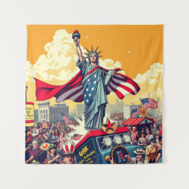 Tapiz Desfile de la Libertad Patriótica - Vintage 4 de j