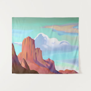 Tapiz Desierto del Suroeste con Montañas Arte Minimalist