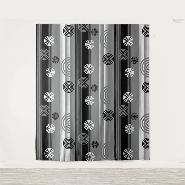 Tapiz Design moderne en Noir et Blanc (Anverso)