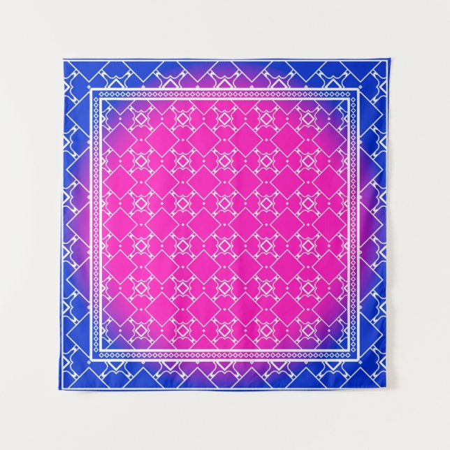 Tapiz Design with abstract hand drawn geometric pattern  (Anverso)