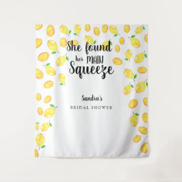 Tapiz Despedida de soltera con limón 'Ella encontró su m