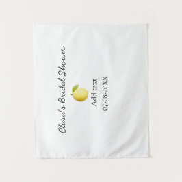 Tapiz Despedida de soltera limón moderna simple minimali