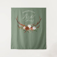 Despedida de soltera rústica floral verde terracot