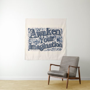Tapiz Despertó tu imaginación (fondo beige)