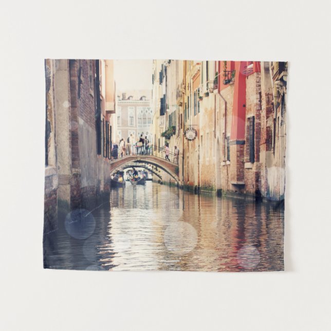 Tapiz Destinos | Fotografía góndolas de Venecia (Anverso (horizontal))